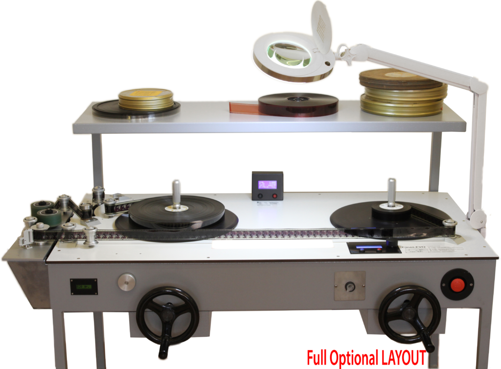 Cine 6 Evo film rewinding table