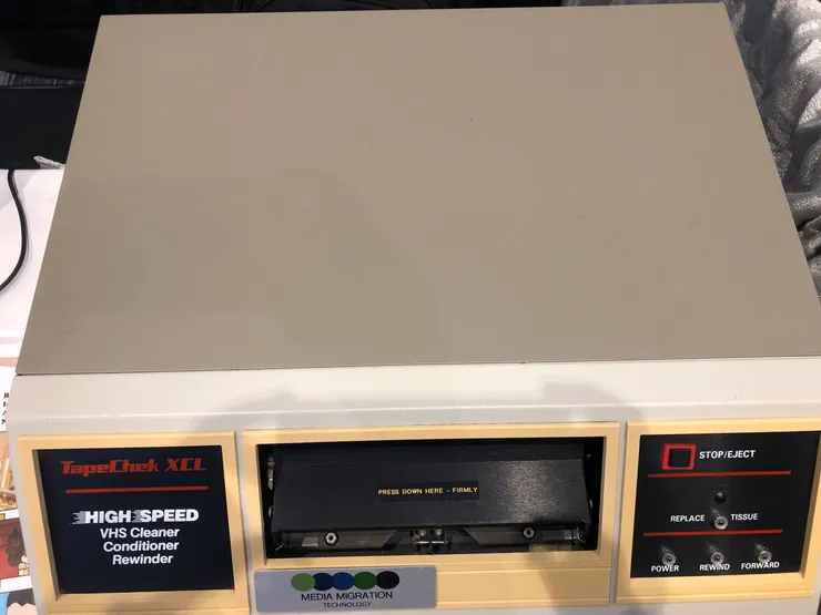TapeChek XCL VHS cleaner winder